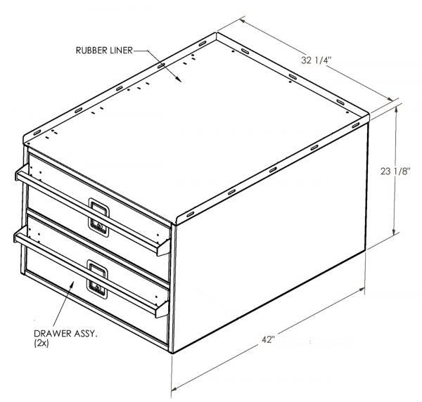 Dual Drawer for Ford Interceptor Utility - D and R Electronics
