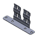 Deck Mount L Bracket - 2 Units Stacked - D and R Electronics