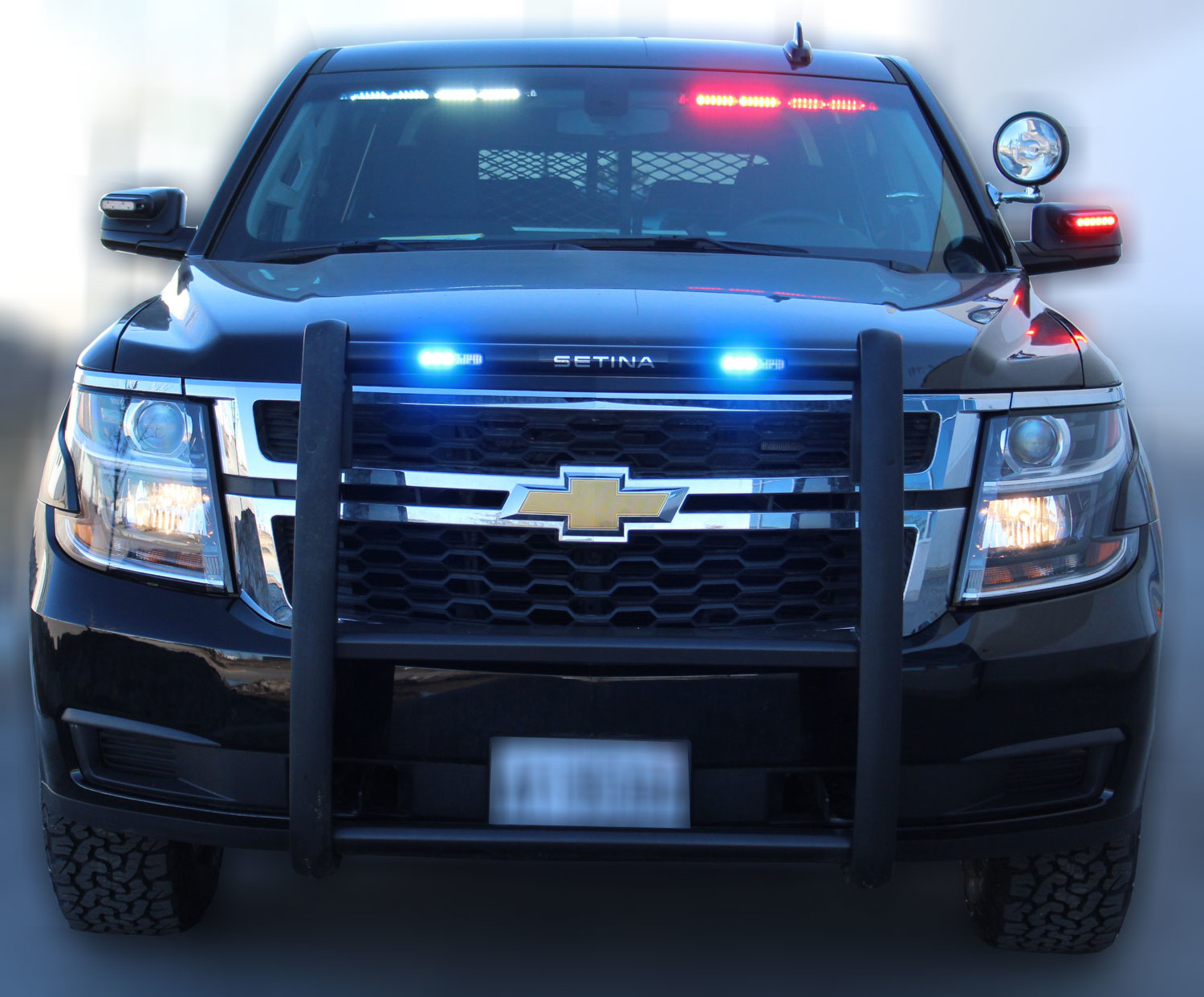 Chevy Tahoe Lightbar - Red/Blue - D and R Electronics