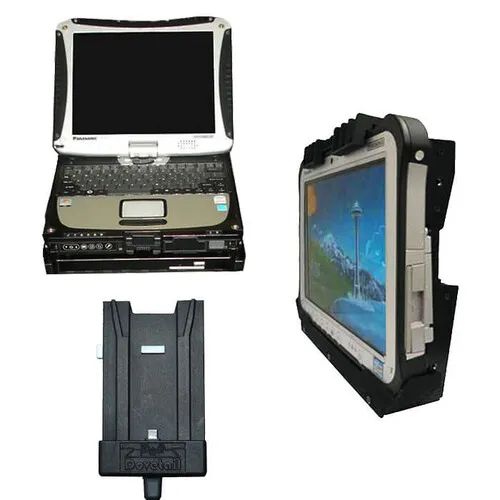 Evolution of rugged data devices and their docks in police cars