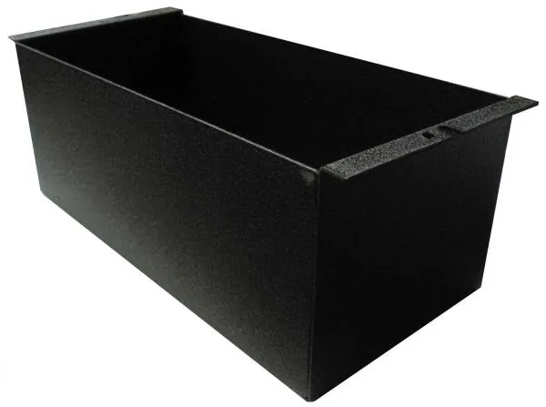 D&R CA-0104S console storage pocket for ticket books, shallow black bin with a drop-in mounting lip