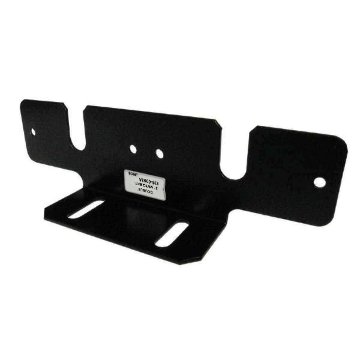 D&R 936-0398A double mounting bracket, 2 inch tall, holding two MR6 or MR8 LED lights side by side