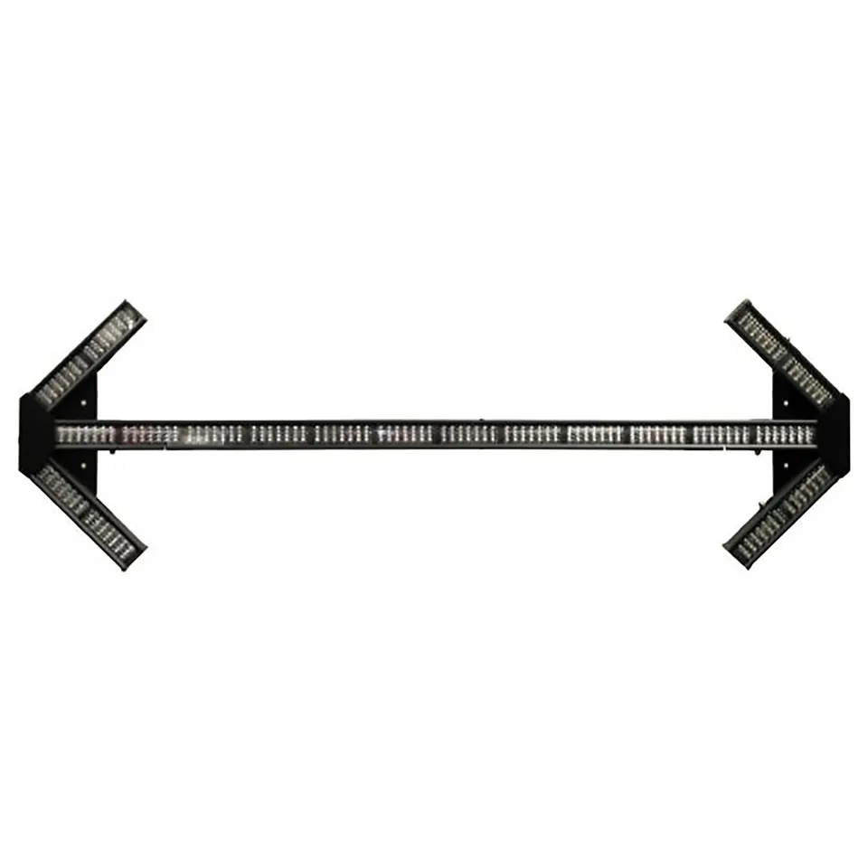 D&R LED-20TD-AEK-WT LED traffic director, unlit, with angled arrow end pods on mounting brackets