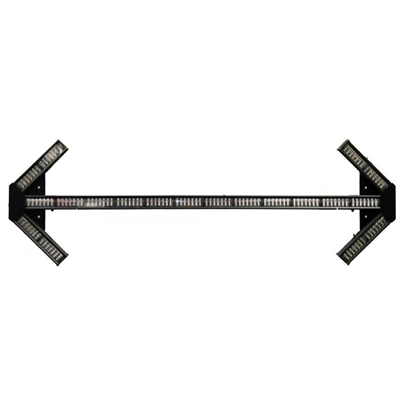 D&R LED-20TD-AEK-WT LED traffic director, unlit, with angled arrow end pods on mounting brackets