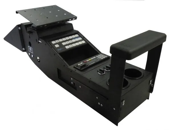 D&R 901-0073A contour console for the Dodge Charger with armrest, siren control head and swing-arm plate
