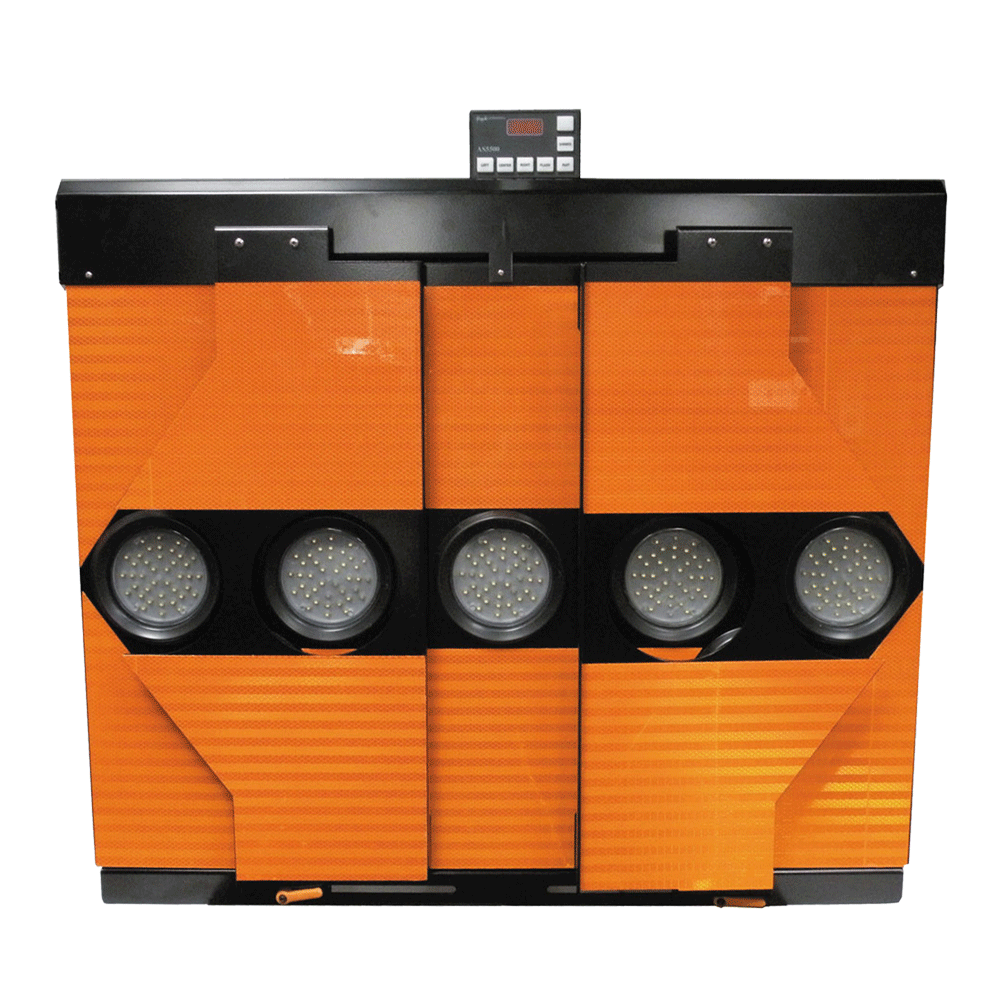 D&R AB253513KHT-MF TC-12 arrowboard kit, thirteen amber LED modules with the AS5500 controller on top