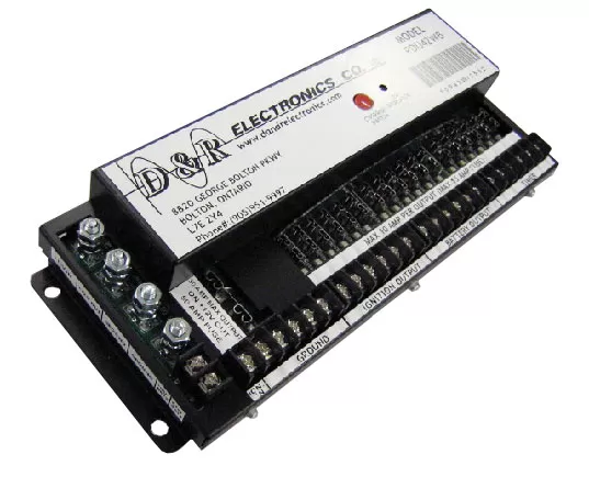 D&R PDU42WB power distribution unit with ground, ignition output and battery output terminal block rows