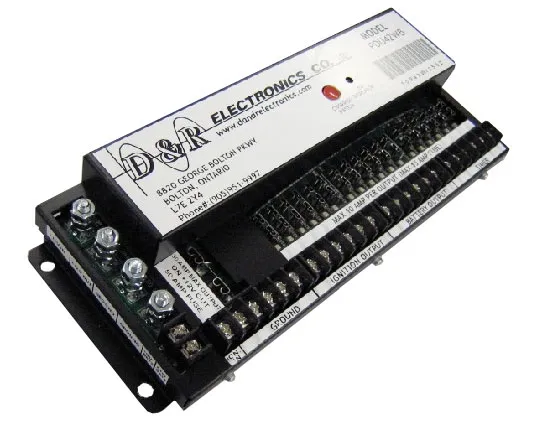 D&R PDU42WB power distribution unit with ground, ignition output and battery output terminal block rows