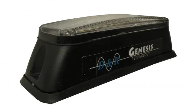 Deck mount module in a gasket-sealed black housing carrying the D&R Genesis Technology logo on its side