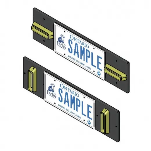 License Plate Bracket - Mounts 2 GTS Modules - D and R Electronics