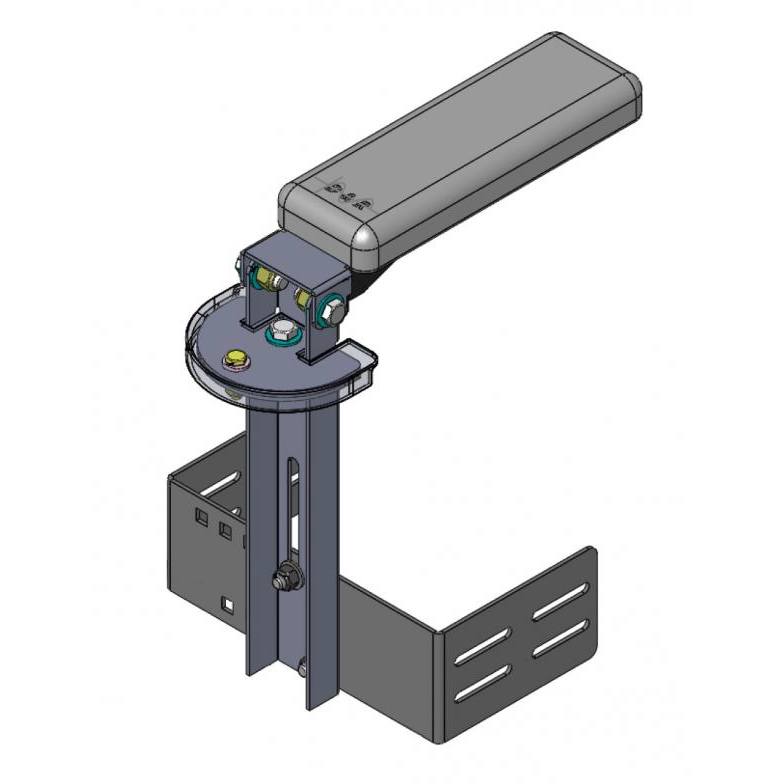 904-0180A Slim Armrest - Adjustable & Rotatable - D and R Electronics