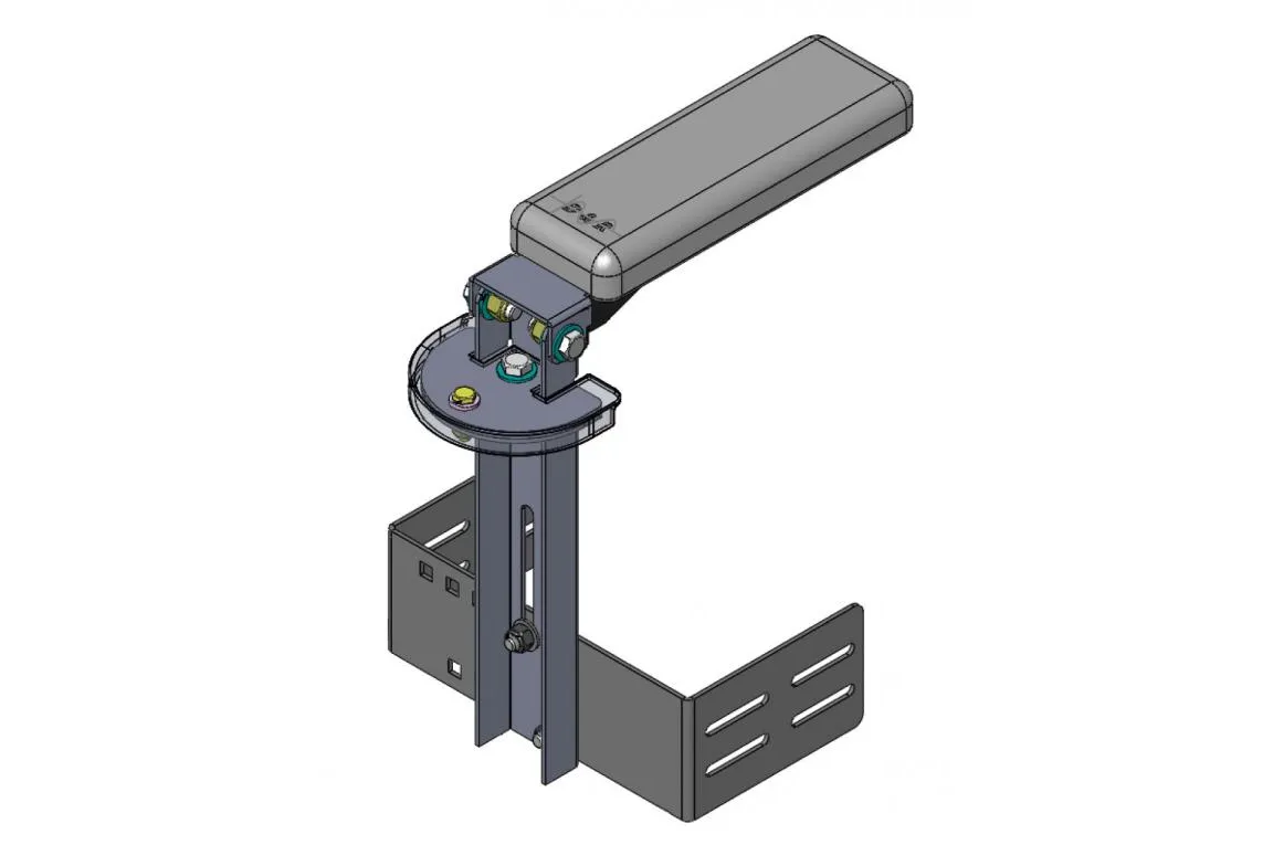 904-0180A Slim Armrest - Adjustable & Rotatable - D and R Electronics