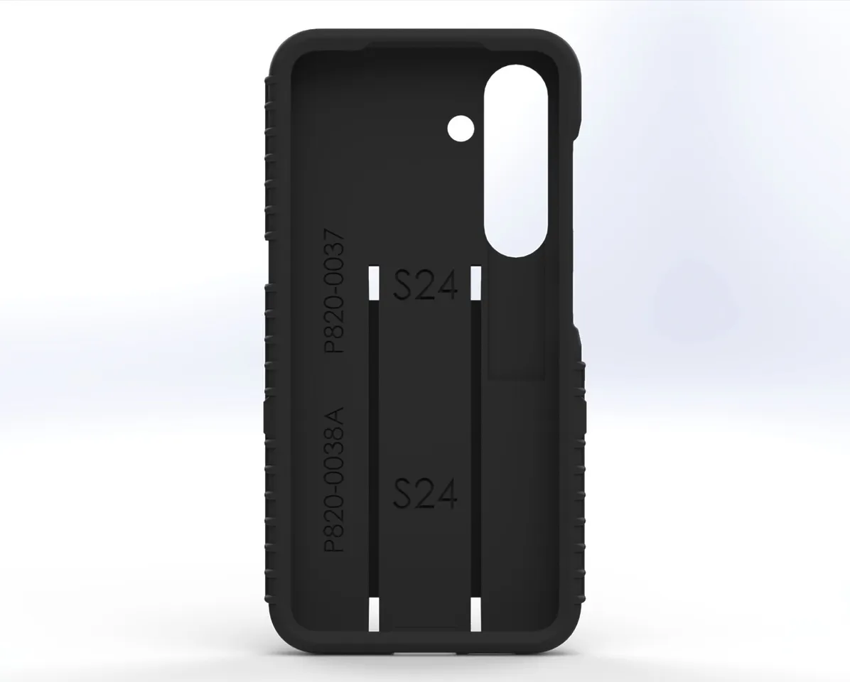 Case interior with S24 and part numbers P820-0037 and P820-0038A molded into the cavity