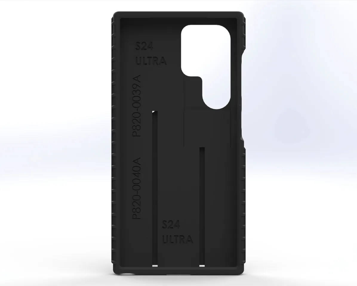 Case interior with S24 ULTRA and part numbers P820-0039A and P820-0040A molded in