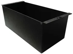 D&R CA-0104S console storage pocket for ticket books, shallow black bin with a drop-in mounting lip