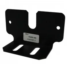 D&R 936-0397A 2 inch mounting bracket for a single MR6 or MR8 LED light, black with slotted foot