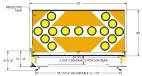 Dimensioned front drawing marking the 63-inch board width, 30-inch height and 5 3/4-inch lightbar clearance