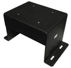 D&R 936-0230A base mounting bracket for LT6600 laptop mounts, black powder-coated steel with slotted feet