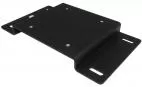 D&R 936-0249A adapter mounting plate for LT6600 mounting kits, flat black plate on slotted mounting legs