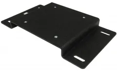 D&R 936-0249A adapter mounting plate for LT6600 mounting kits, flat black plate on slotted mounting legs