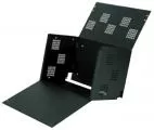 D&R SB02 electronic storage box for vehicles with both lids swung open showing the dual opening