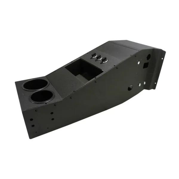 D&R 901-0071A emergency vehicle console for the 2011-2020 Dodge Charger, bare unit with twin cup holders