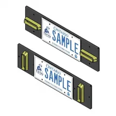 License Plate Bracket - Mounts 2 GTS Modules - D and R Electronics