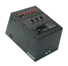 D&R SRC11S Switchrite console with six rocker switches, three rotary knobs and a radio faceplate