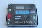 D&R PDU-6SS power distribution unit sealed under its clear Plexiglas dust cover with LED voltage display
