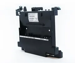 Rear three-quarter view with the spec label and the port row marked LAN, USB 3.0, USB 2.0 and HDMI