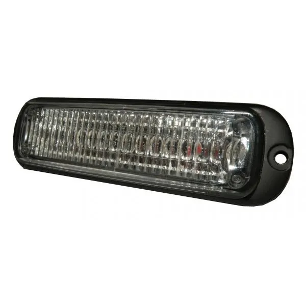 D&R Genesis SYNC LED light module, gasket-sealed black housing with clear lens and end mounting flanges
