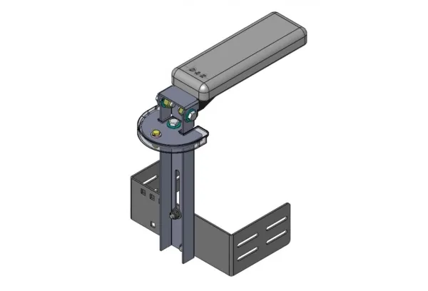 904-0180A Slim Armrest - Adjustable & Rotatable - D and R Electronics
