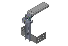 904-0180A Slim Armrest - Adjustable & Rotatable - D and R Electronics