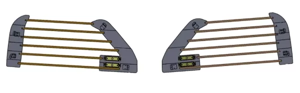 D&R 937-0360A window bars for the 2020 Ford Interceptor Utility, driver and passenger sides with LED modules