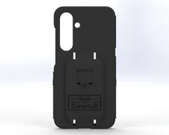 D&R Dovetail phone case for the Galaxy S24, flat rear view of the molded docking plate