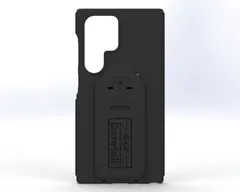 D&R Dovetail phone case for the Galaxy S24 Ultra, rear view with molded docking plate